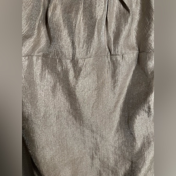 Fancy suzi chin by maggie boutique size 10 scrunch metallic party dress - Picture 2 of 11